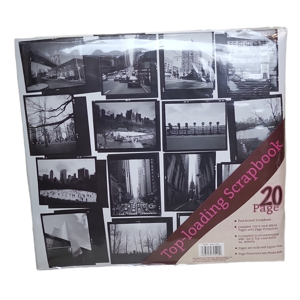 Top-loading Scrapbook double-sided pages A.C.Moore Brand